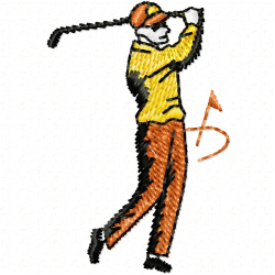 Golf Embroidery Design 12 Golf Embroidery Design 12